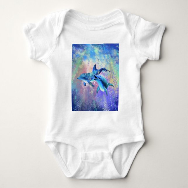 Body Bodysuit bébé dauphin (Devant)