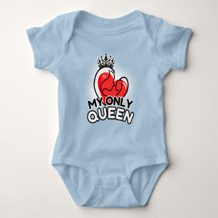 Body Bodysuit bébé : Ma seule Reine (bleu)