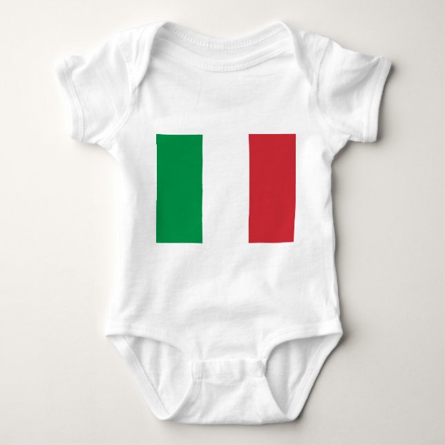 Body Bodysuit bébé patriotique avec drapeau Italie (Devant)