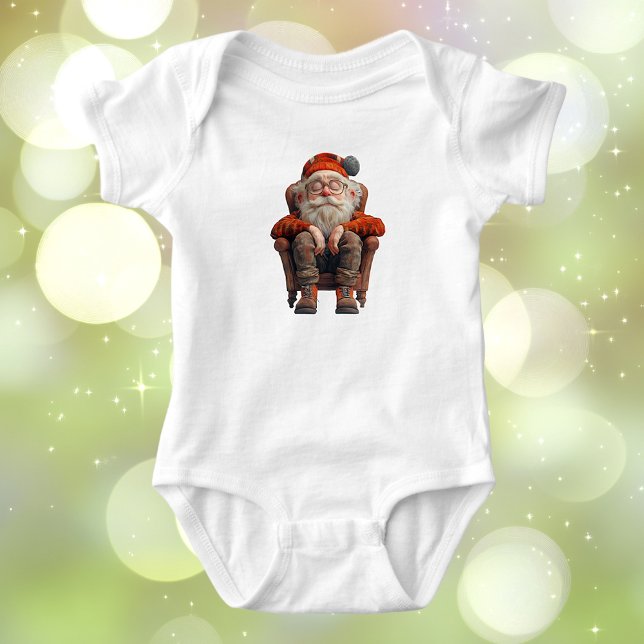 Body Bodysuit bébé Père Noël 2 fatigué (Créateur téléchargé)