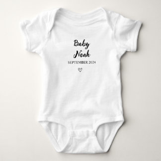 Body Bodysuit bébé personnalisé avec nom personnalisé e