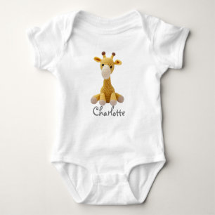 Body Bodysuit bébé personnalisé Crochet Giraffe