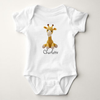 Body Bodysuit bébé personnalisé Crochet Giraffe