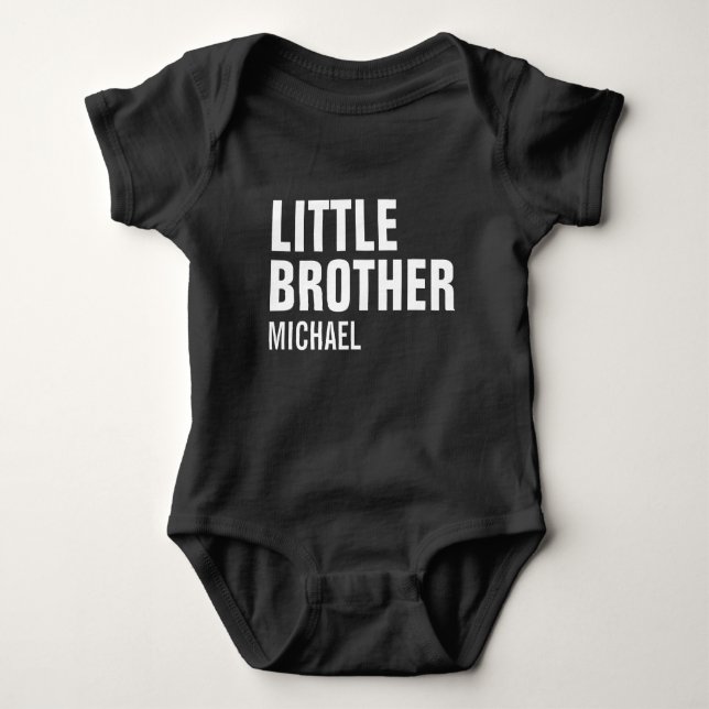 Body Bodysuit bébé personnalisé Little Brother (Devant)