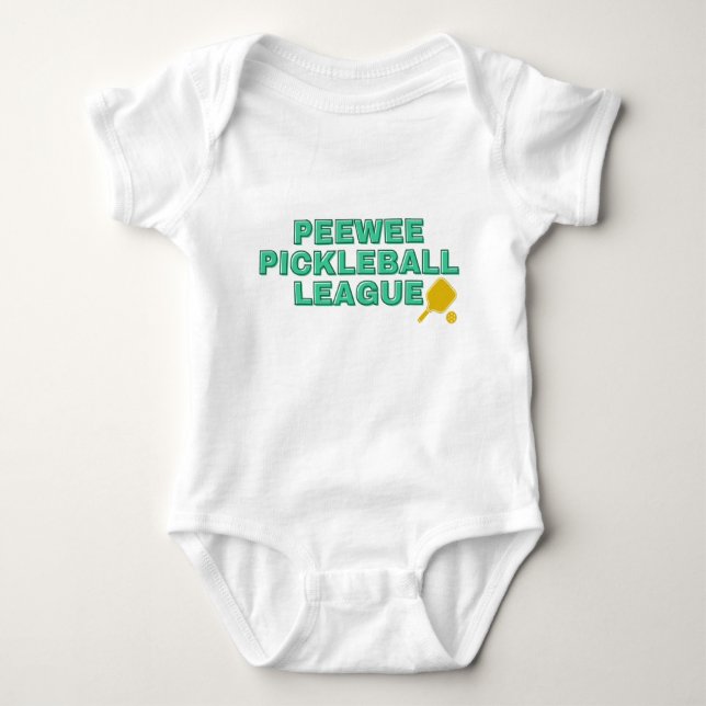 Body Bodysuit bébé Pickleball Personnaliser Peewee Leag (Devant)
