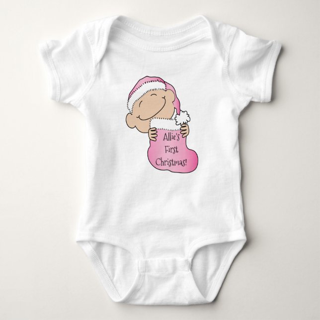 Body Bodysuit bébé "Premier Noël" de Noël (Devant)
