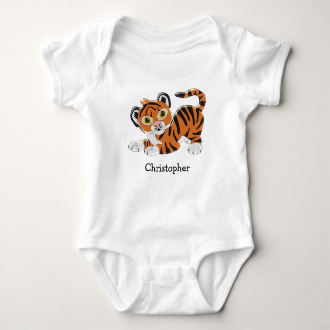 Body Bodysuit bébé Tiger Design (Devant)