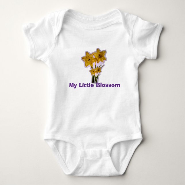Body Bodysuit bébé Tournesol Jaune. (Devant)