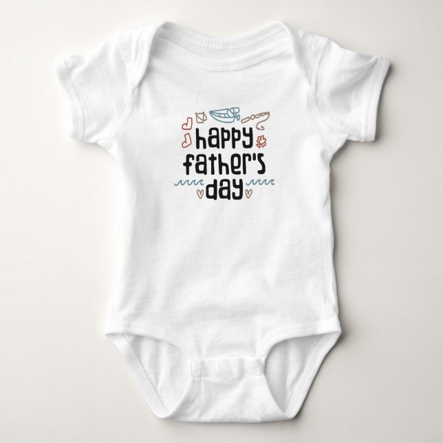 Body Bodysuit Bonne Fête des Pères Bébé (Devant)