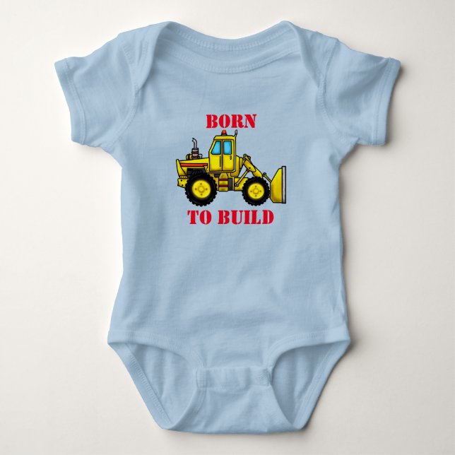 Body Bodysuit Bulldozer Baby Jersey (Devant)