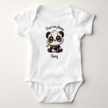 Bodysuit Cute Panda personnalisable
