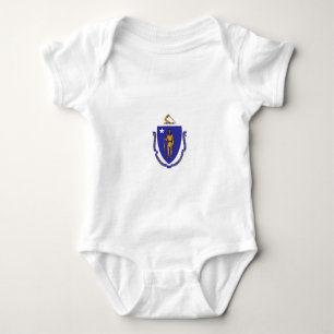 Body Bodysuit de bébé patriotique avec drapeau du Massa