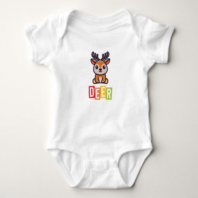 Body Bodysuit de cerf Baby Jersey (Devant)