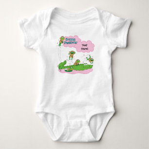 Body Bodysuit de fille de la Pâque "Pâque Hoppy"