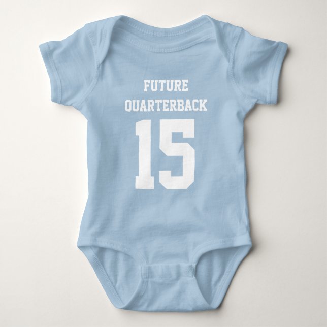 Body Bodysuit de football de bébé sur mesure (Devant)