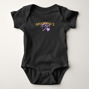 Body Bodysuit de Jersey pour bébé de grand-mère