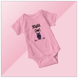 Body Bodysuit de la chouette de nuit pour bébés