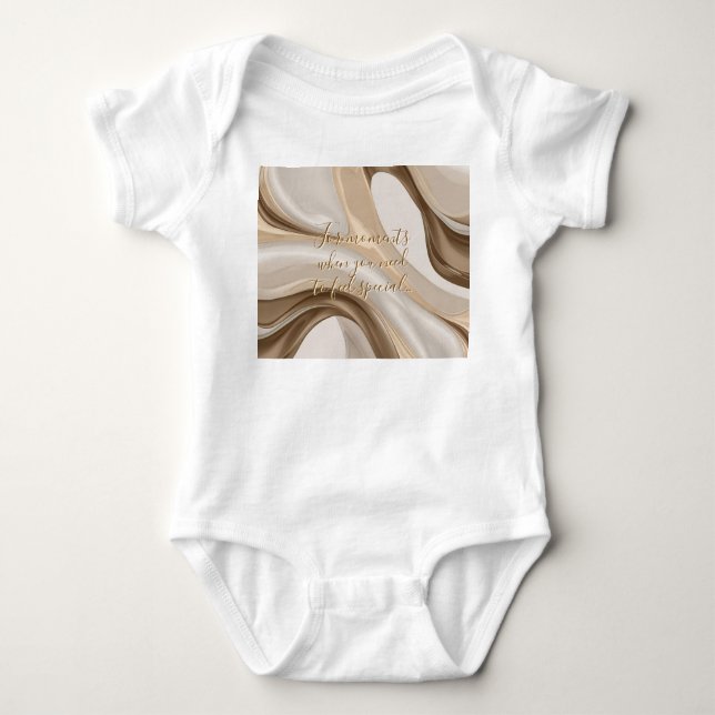 Body Bodysuit de maillot de bébé en graphisme élégant (Devant)