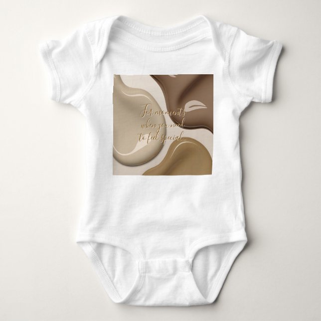 Body Bodysuit de maillot de bébé en graphisme élégant (Devant)