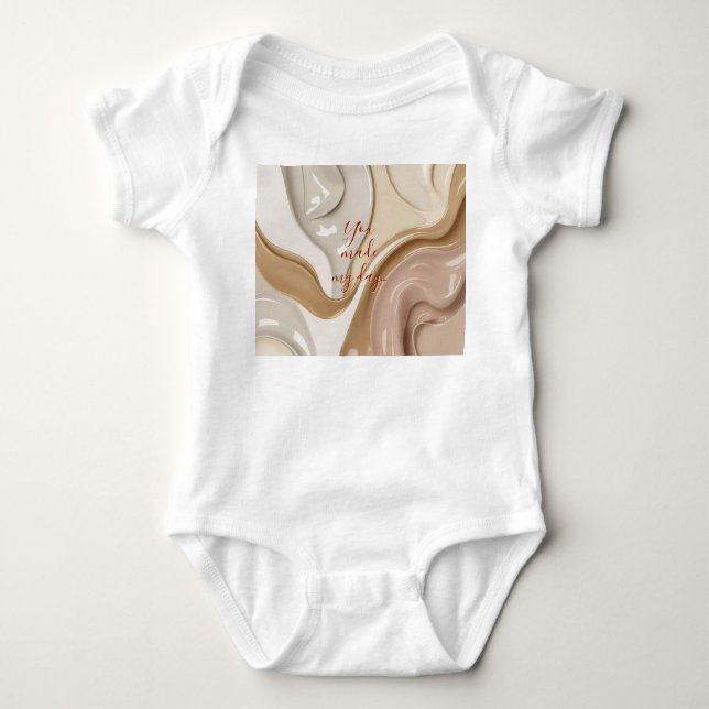 Body Bodysuit de maillot de bébé en graphisme élégant (Devant)