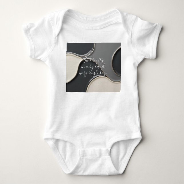 Body Bodysuit de maillot de bébé en graphisme élégant (Devant)