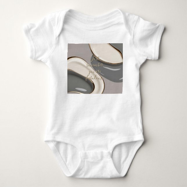 Body Bodysuit de maillot de bébé en graphisme élégant (Devant)
