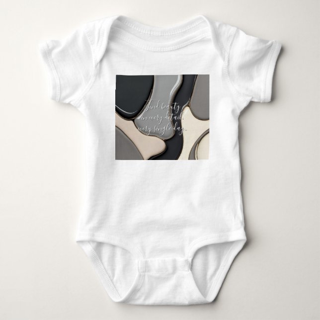 Body Bodysuit de maillot de bébé en graphisme élégant (Devant)