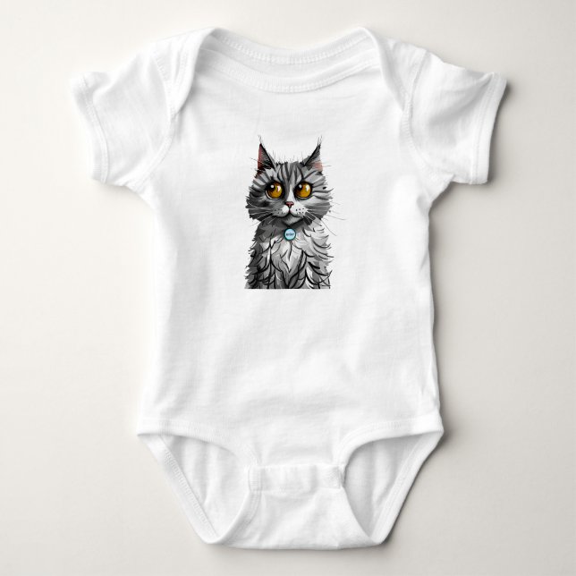 Body Bodysuit de maillot de bébé personnalisé (Devant)