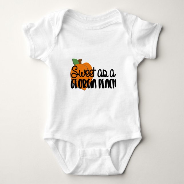Body Bodysuit doux comme une pêche de Géorgie (Devant)