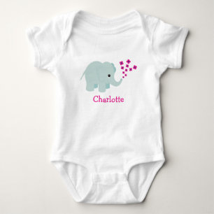 Body Bodysuit Eléphant Fleur