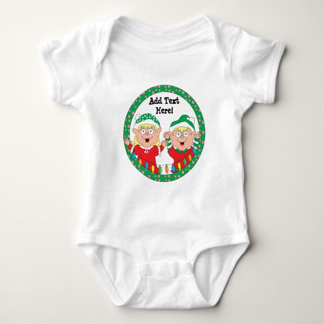 Body Bodysuit en jersey pour bébé de Noël (Devant)