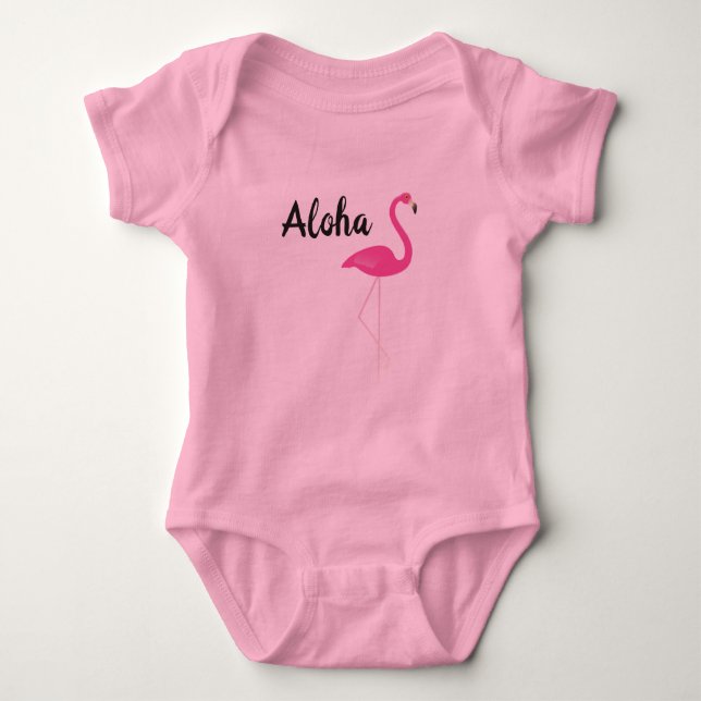Body Bodysuit Flamant rose Aloha (Devant)