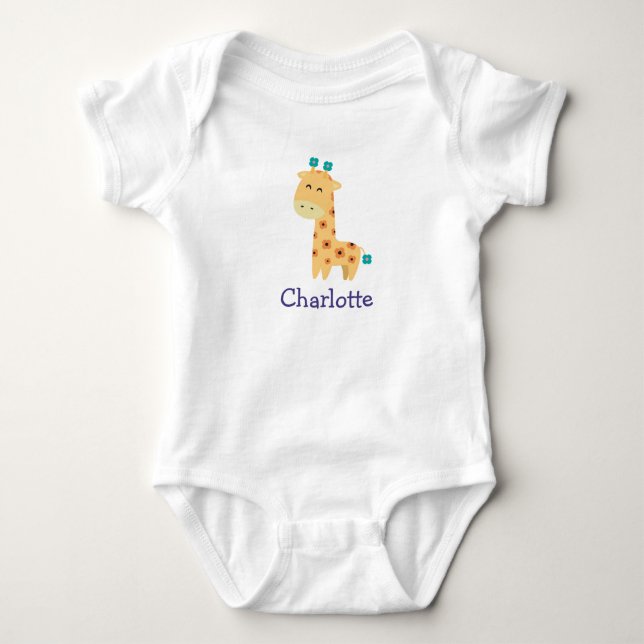 Body Bodysuit Giraffe Fleur (Devant)