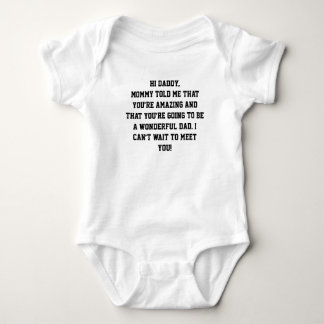 Body Bodysuit Hi Daddy Baby - Cute Newborn Faire-part
