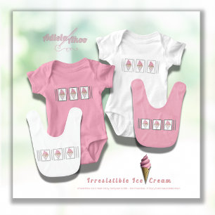 Body Bodysuit Irrésistible en crème glacée par Adiela A