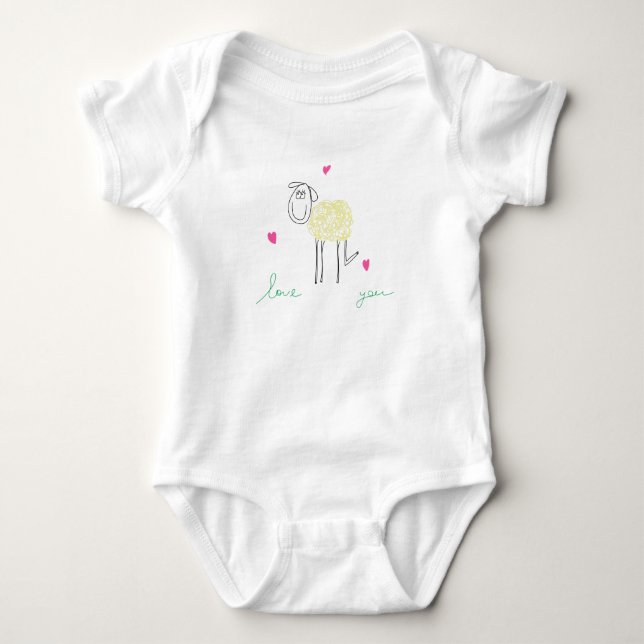 Body Bodysuit Lamb Baby Jersey (Devant)