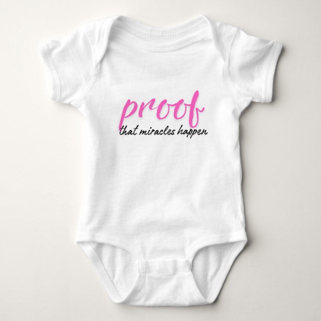 Body Bodysuit Miracle Baby Girl (Devant)