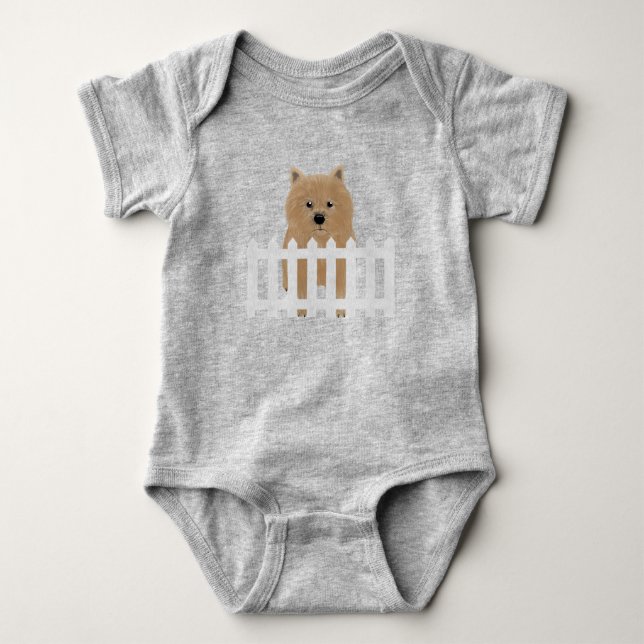 Body Bodysuit Norwich Terrier Baby (Devant)