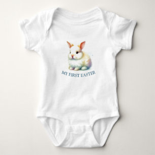 Body Bodysuit Pastel Bunny Face Baby - Ma première Pâqu