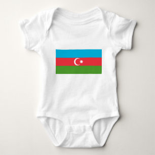 Body Bodysuit patriotique bébé avec drapeau d'Azerbaïdj