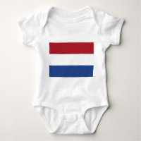 Bodysuit patriotique bébé avec drapeau Pays-Bas