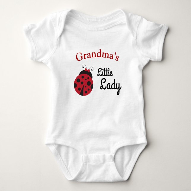 Body Bodysuit Personnalisé Petite Dame Ladybug Baby (Devant)