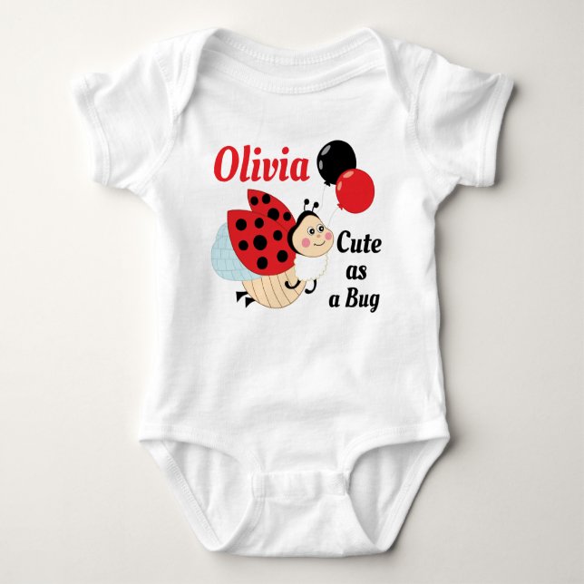 Body Bodysuit personnalisée pour bébé Ladybug (Devant)