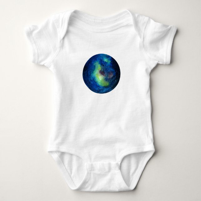 Body Bodysuit Planet Baby Jersey, Blanc (Devant)