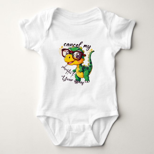 Body Bodysuit pour bébé amusant - "Annuler mon abonneme (Devant)