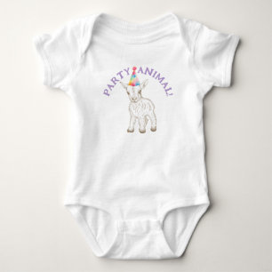 Body Bodysuit pour bébé animal de fête - Funny Chèvre 1