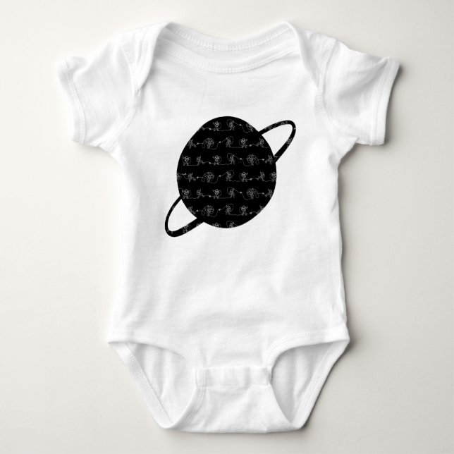 Body Bodysuit pour bébé astronaute (Devant)