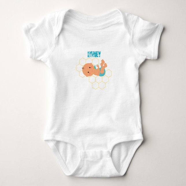 Body Bodysuit pour bébé au miel (Devant)