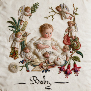 Body Bodysuit pour bébé aux chérubins et floraux victor