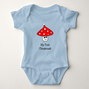 Body Bodysuit pour bébé de champignon de Santa Hat